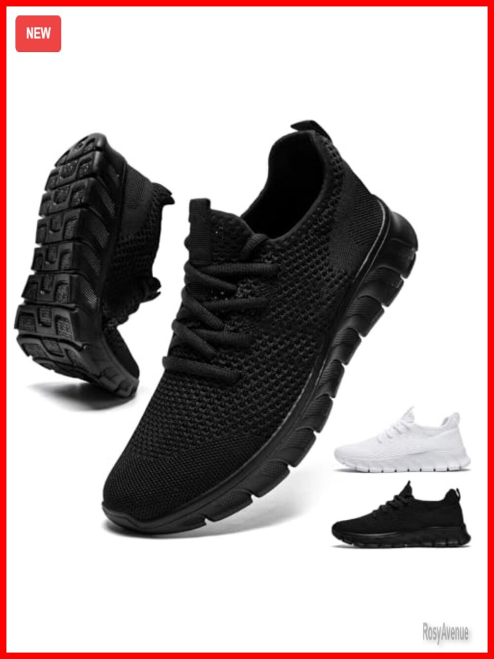 Womens Lightweight Mesh Athletic Sneakers Non Slip Walking Running Tennis Gym